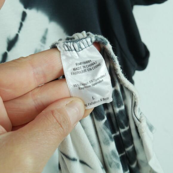 Young Fabulous And Broke Large Dress Tie Dye Boho Bodycon Mini Festival Glam - Picture 7 of 8